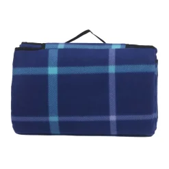 Picknickdecke Fleece 200 x 200 cm dunkelblau