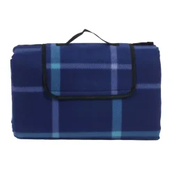 Picknickdecke Fleece 200 x 200 cm dunkelblau