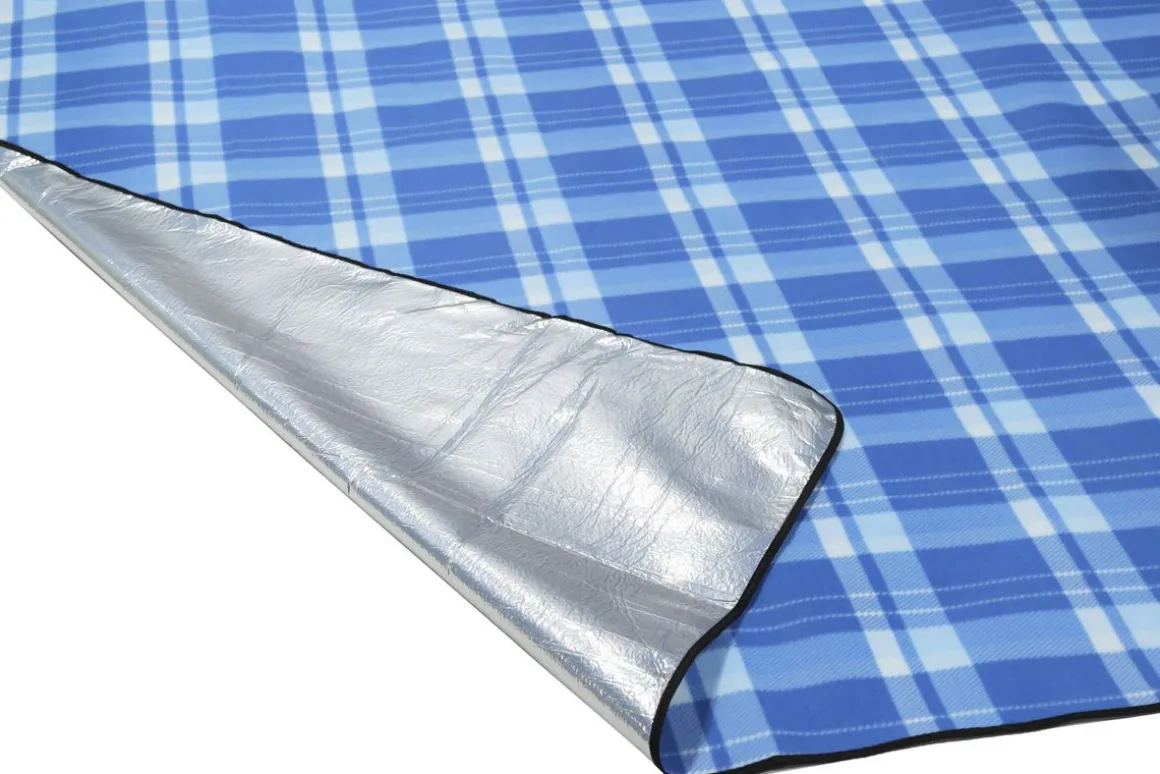 Picknickdecke 200 x 195 cm blau