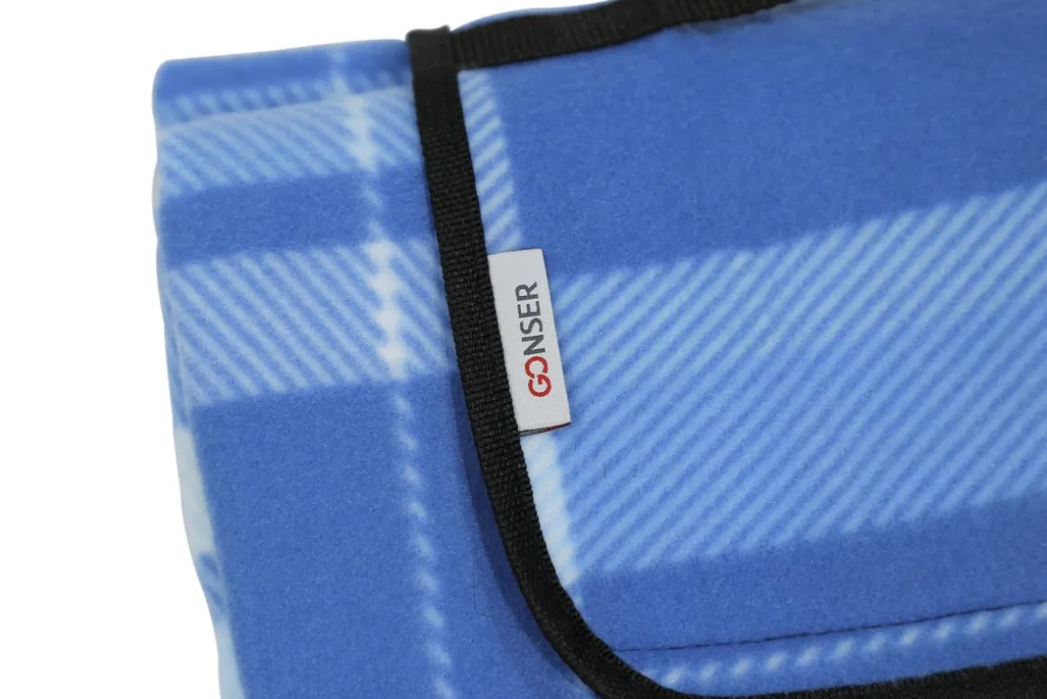 Picknickdecke 200 x 145 cm blau