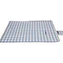 Picknickdecke 200 x 150 cm blau/weiss