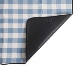 Picknickdecke 200 x 150 cm blau/weiss