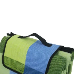 Picknickdecke 200 x 150 cm grün/blau