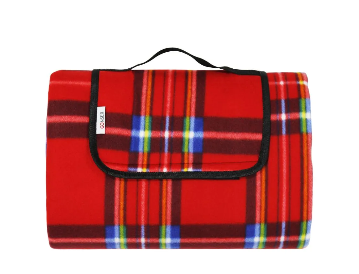 Picknickdecke 200 x 145 cm rot
