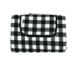 Picknickdecke 200 x 145 cm schwarz/weiss