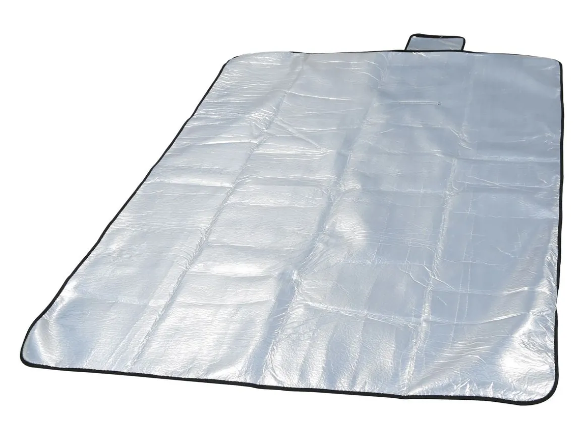 Picknickdecke 200 x 145 cm schwarz/weiss