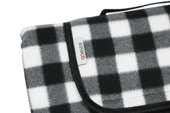 Picknickdecke 200 x 145 cm schwarz/weiss