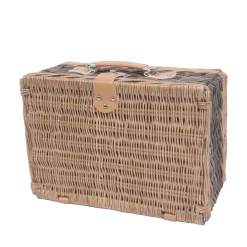 Picknickkorb Set für 4 Personen 40 x 28 x 19 cm