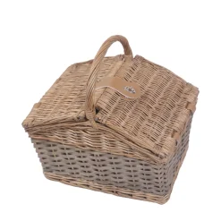 Picknickkorb Set für 4 Personen 36 x 28 x 28 cm