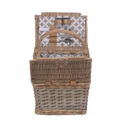 Picknickkorb Set für 4 Personen 36 x 28 x 28 cm