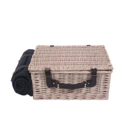 Picknickkorb Set für 2 Personen 40 x 30 x 19 cm