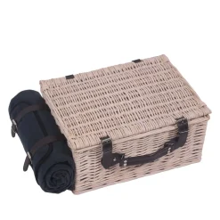 Picknickkorb Set für 2 Personen 40 x 30 x 19 cm