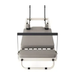 Pilates Reformer klappbar weiss/grau
