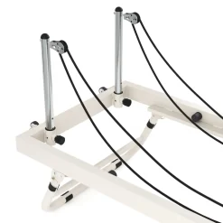 Pilates Reformer klappbar weiss/grau