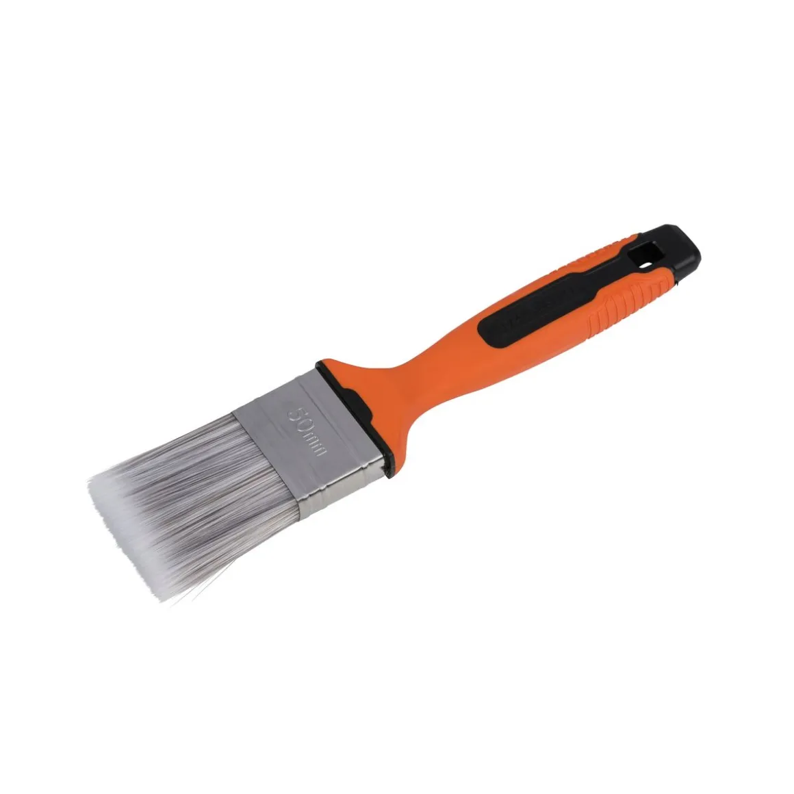 Pinsel flach 5 cm orange/schwarz