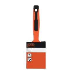 Pinsel flach 7.5 cm orange/schwarz