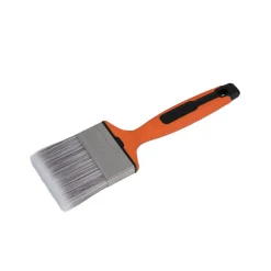 Pinsel flach 7.5 cm orange/schwarz