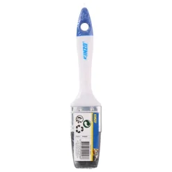 Pinsel flach 4 cm weiss/blau