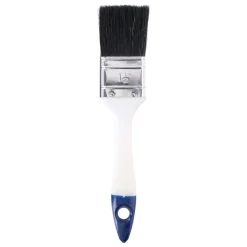 Pinsel flach 4 cm weiss/blau