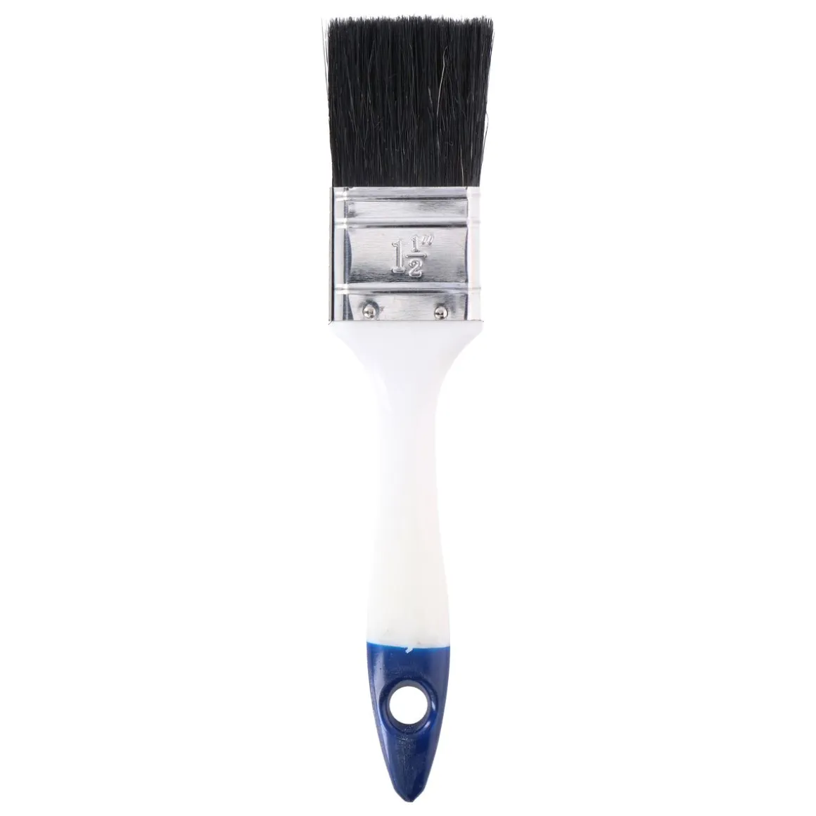 Pinsel flach 4 cm weiss/blau