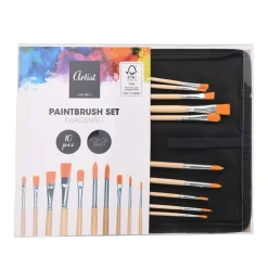 Pinsel Set Ölfarben Etui 11-teilig