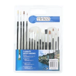 Pinsel Set mit Palette Set 16-teilig