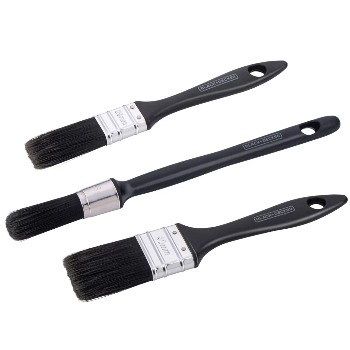 Pinsel Set 3-teilig schwarz
