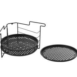 Pizzablech rund 29 cm 3er Set mit Ständer