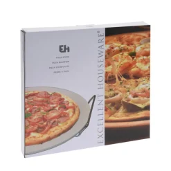 Pizzastein mit Griffen 33 cm