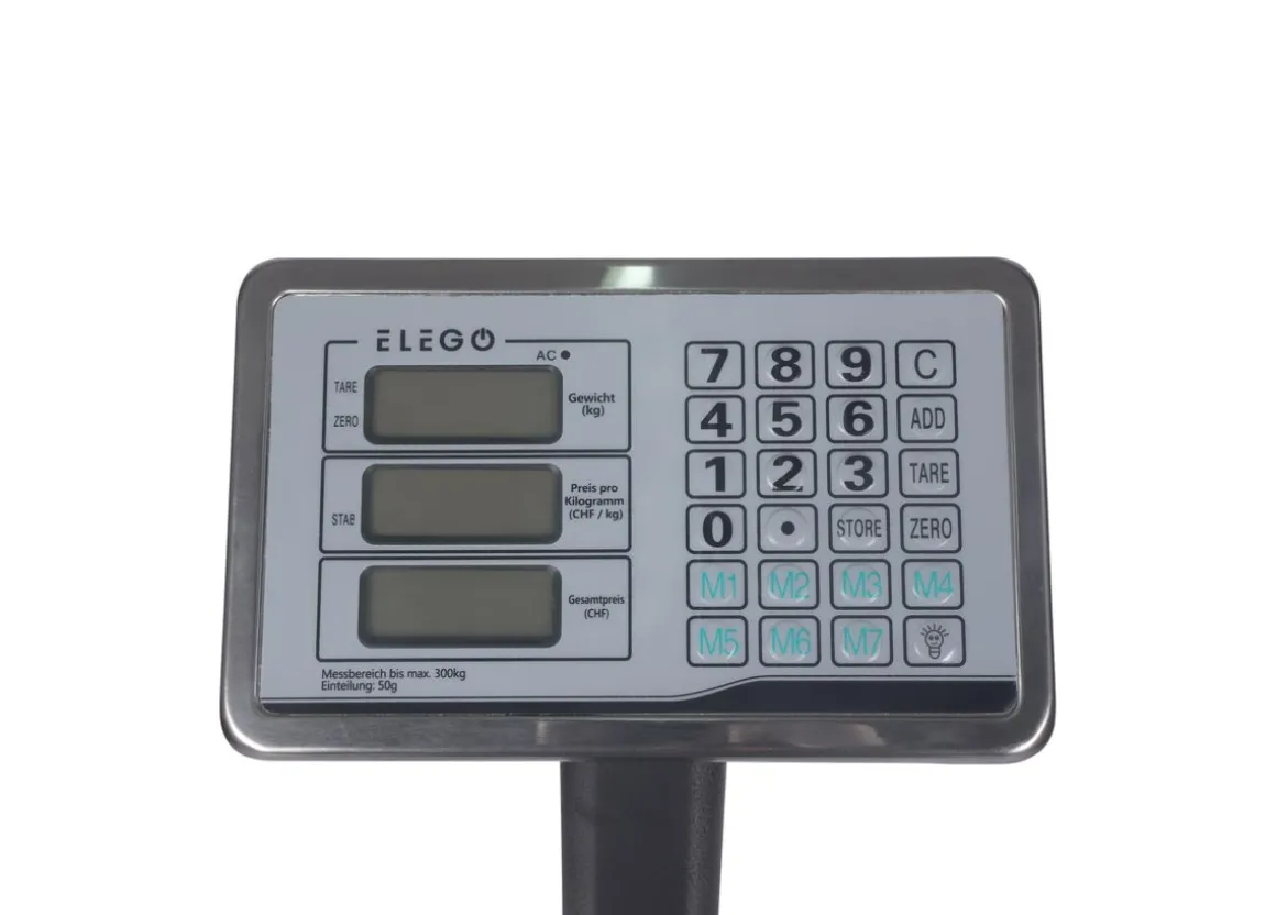 Plattformwaage digital 300 kg / 50 g