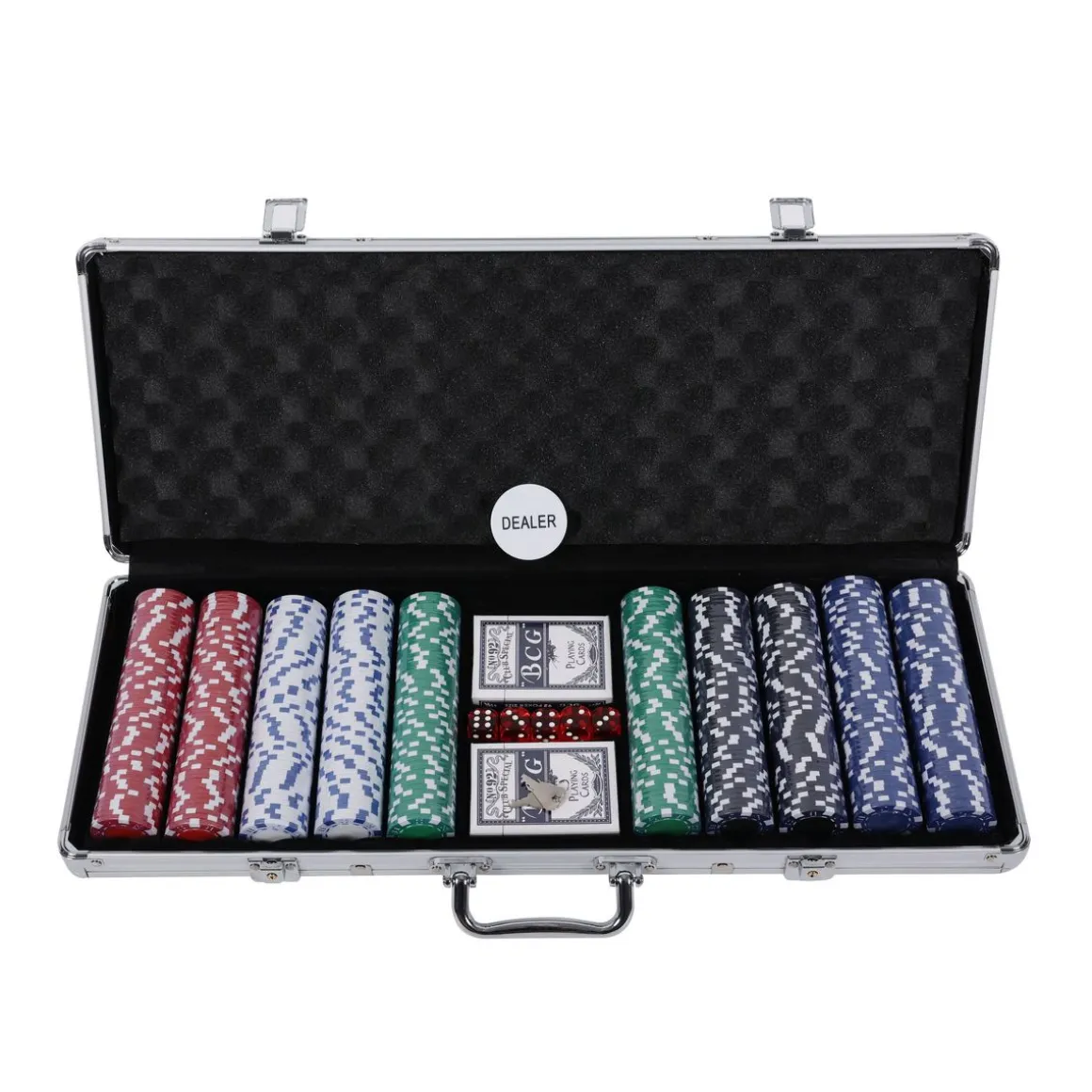 Pokerkoffer mit 500 Chips