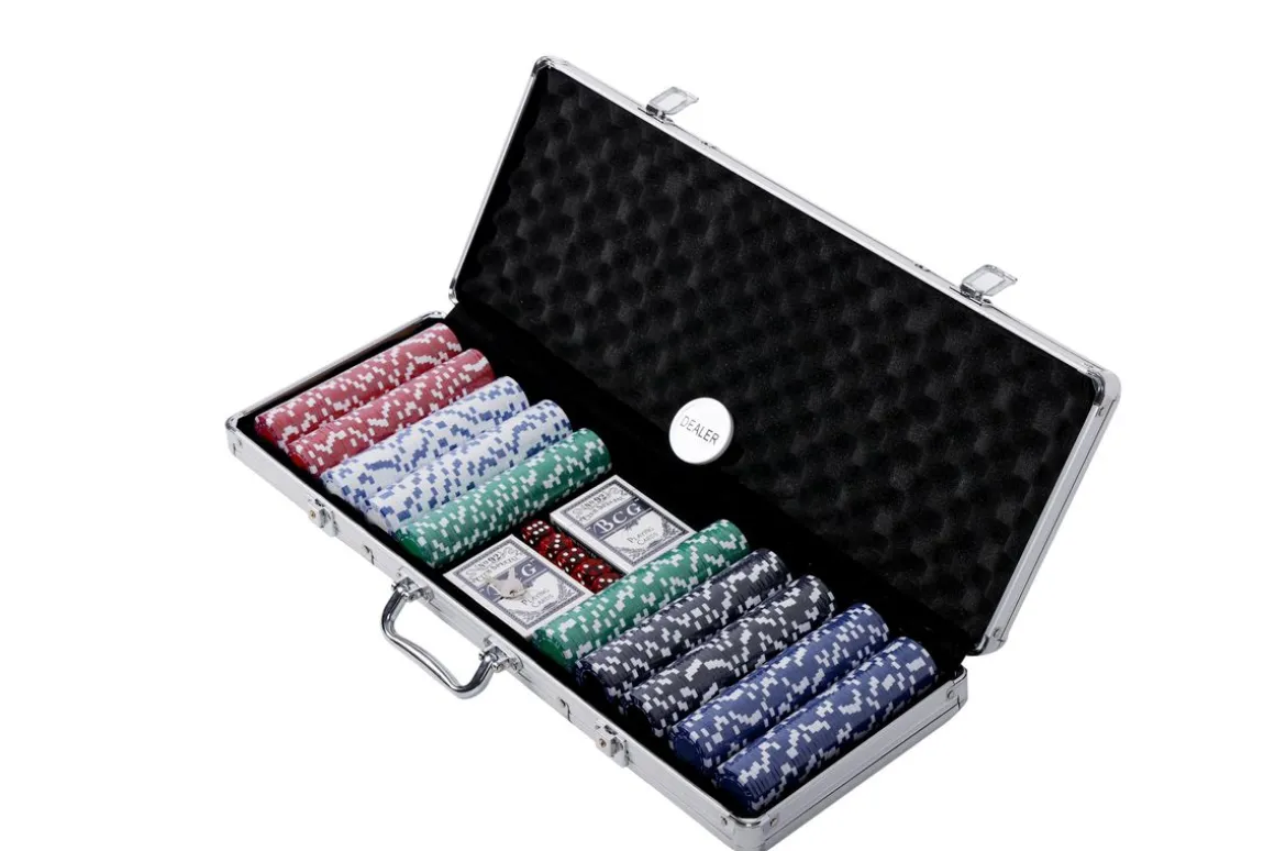 Pokerkoffer mit 500 Chips
