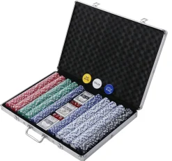 Pokerkoffer mit 1000 Chips