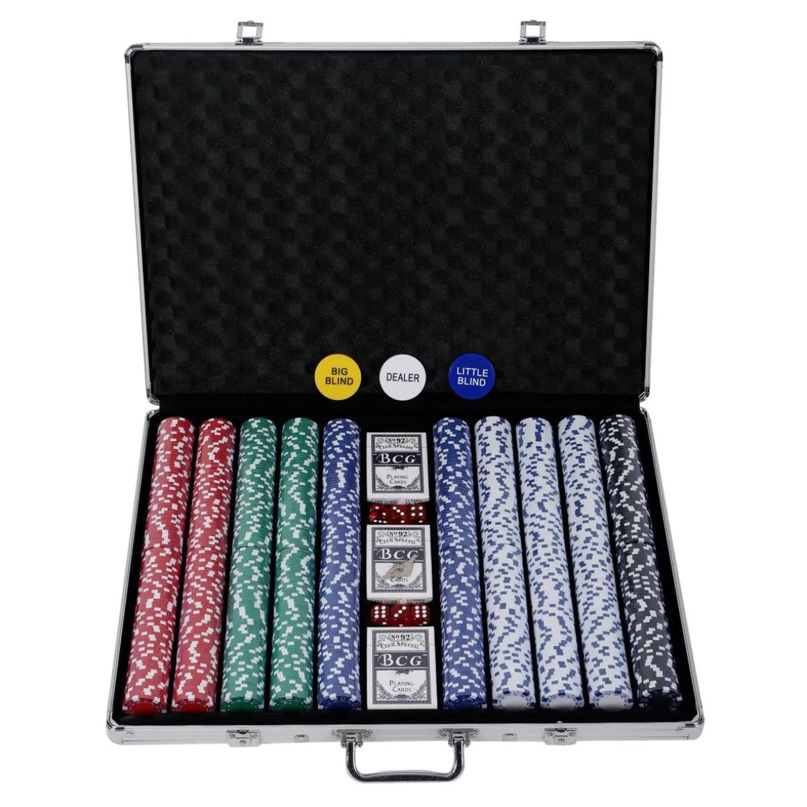Pokerkoffer mit 1000 Chips