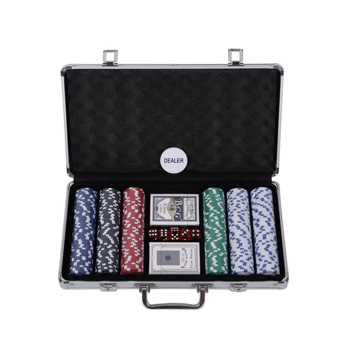 Pokerkoffer mit 300 Chips