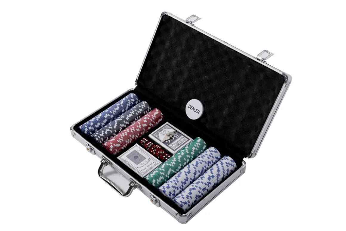 Pokerkoffer mit 300 Chips