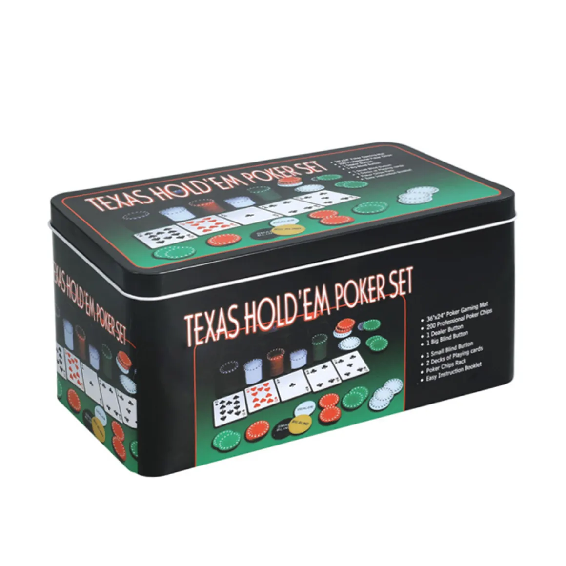 Pokerset mit 200 Chips