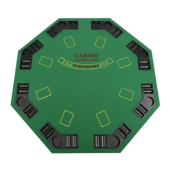 Poker Tischauflage klappbar achteckig für 8 Spieler