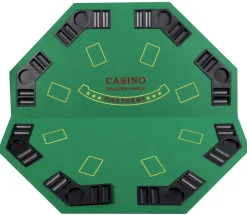 Poker Tischauflage klappbar achteckig für 8 Spieler
