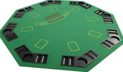 Poker Tischauflage klappbar achteckig für 8 Spieler