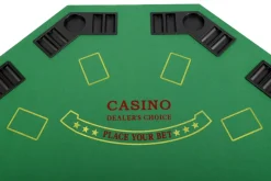 Poker Tischauflage klappbar achteckig für 8 Spieler
