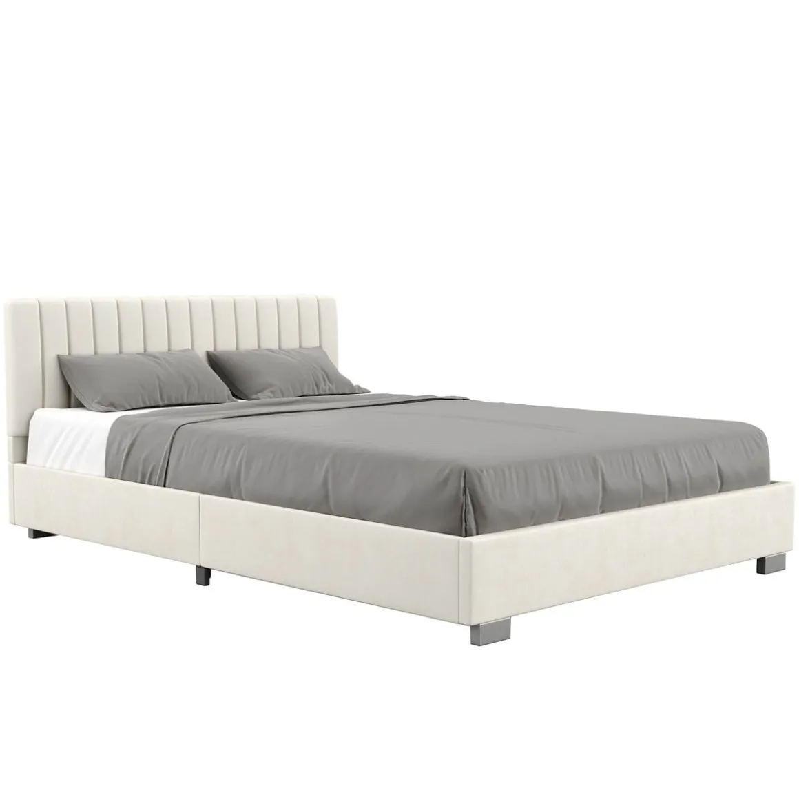 Polsterbett DAINA 140 x 200 cm beige