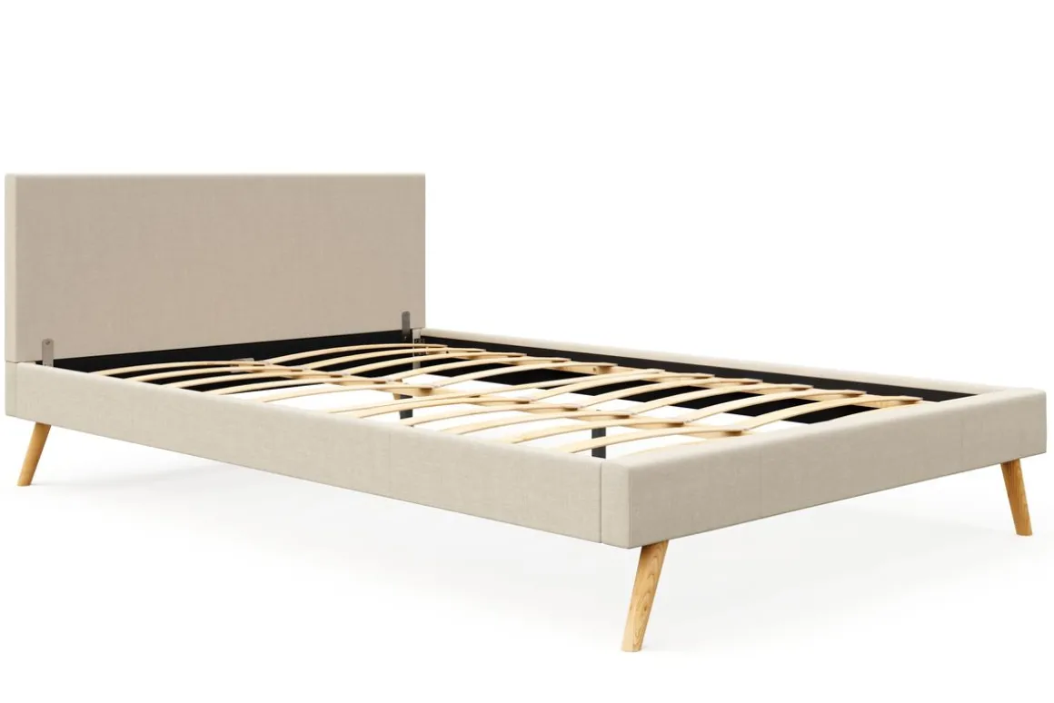 Polsterbett ELVAR 140 x 200 cm beige