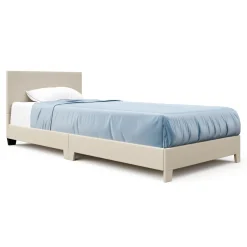 Polsterbett JUNA 90 x 200 cm beige