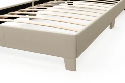 Polsterbett JUNA 90 x 200 cm beige