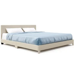 Polsterbett JUNA 180 x 200 cm beige
