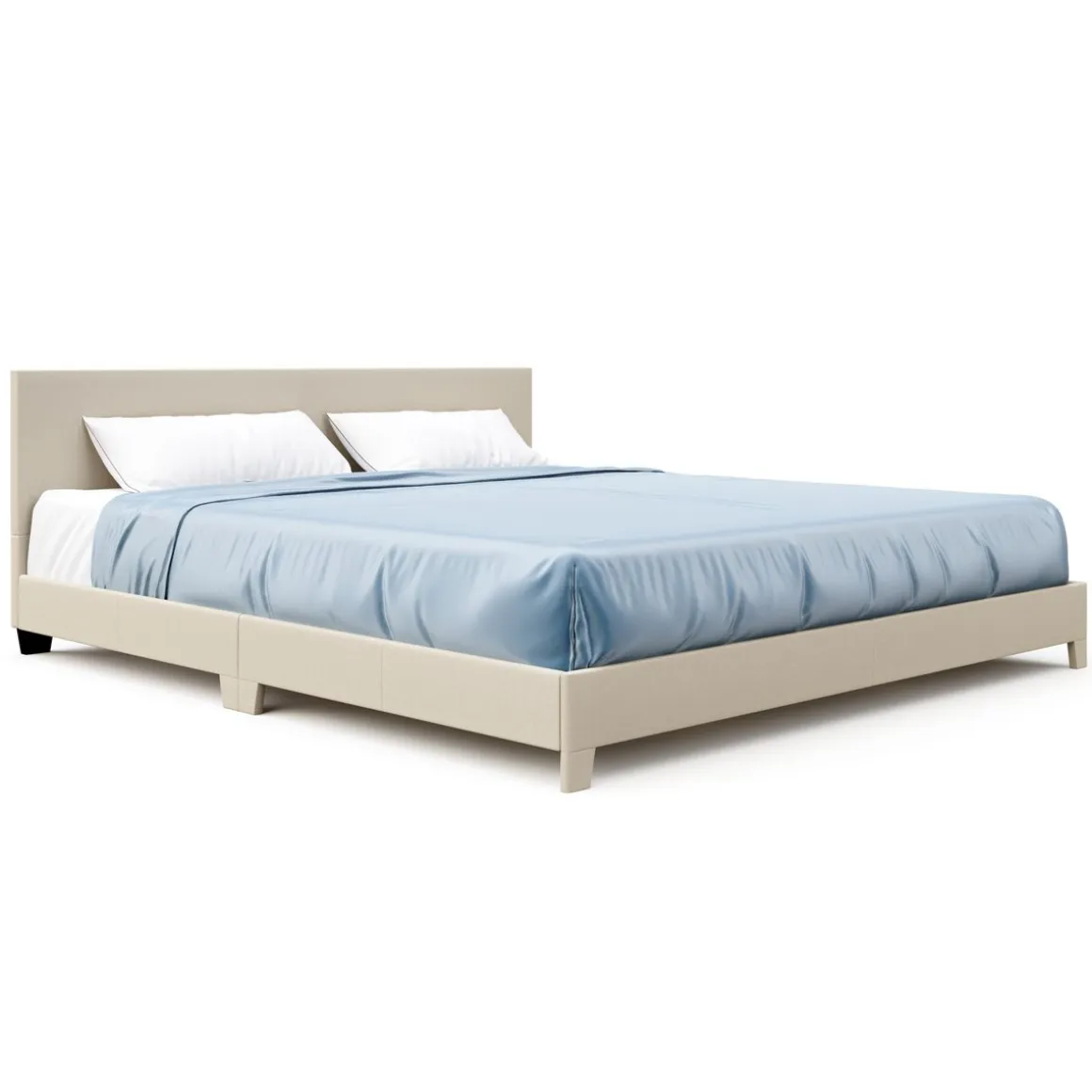 Polsterbett JUNA 180 x 200 cm beige