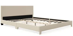 Polsterbett JUNA 160 x 200 cm beige