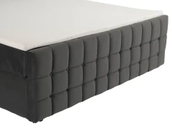 Polsterbett LED BEATA 140 x 200 cm anthrazit