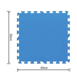 Pool Bodenschutz Fliesen blau 9er Set 50 x 50 cm